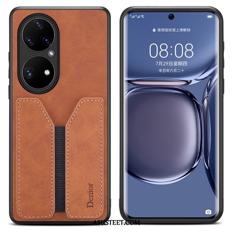 Kuori Huawei P50 Pro Denior Elastinen Korttikotelo