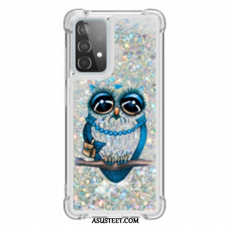 Kuori Samsung Galaxy A52 4G / A52 5G / A52s 5G Neiti Owl Sequins