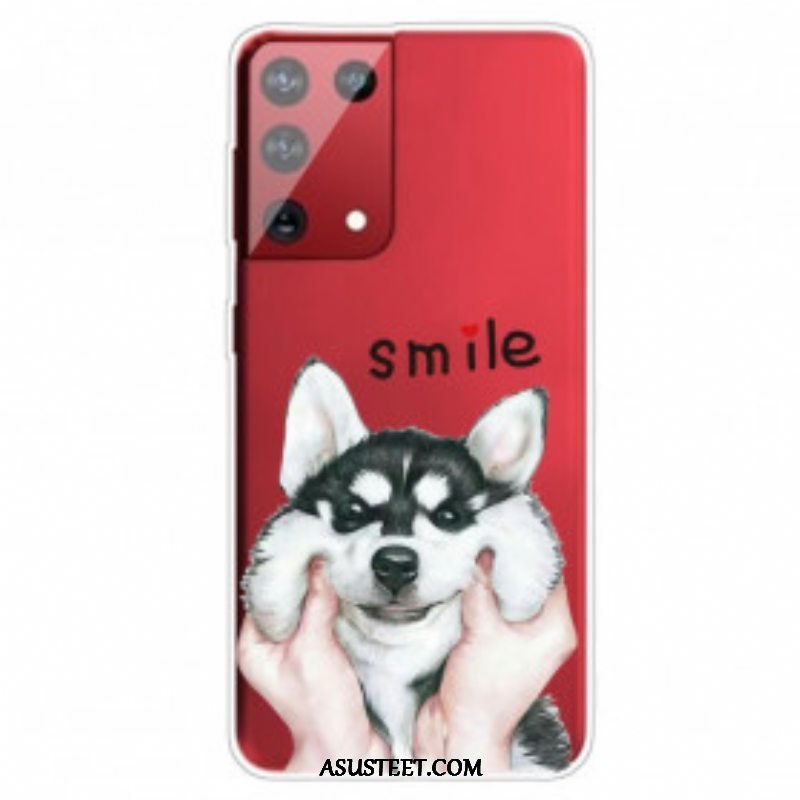 Kuori Samsung Galaxy S21 Ultra 5G Hymyile Koira