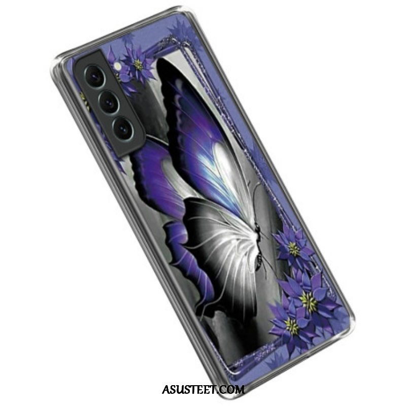 Kuori Samsung Galaxy S23 5G Violetti Perhonen