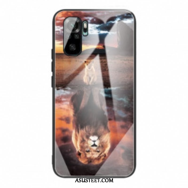 Kuori Xiaomi Redmi Note 10 / 10S Lion Cub's Dream Karkaistu Lasi