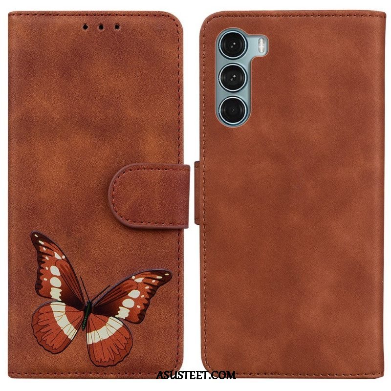 Nahkakotelo Moto G200 5G Skin Touch Butterfly