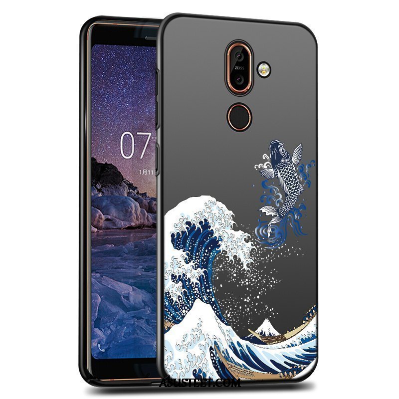 Nokia 7 Plus Kuori Kuoret Musta Murtumaton Puhelimen Kova