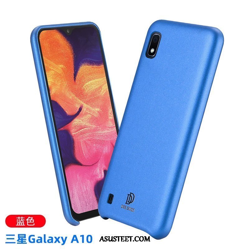 Samsung Galaxy A10 Kuori Kuoret Kotelo Sininen All Inclusive Nahka Murtumaton