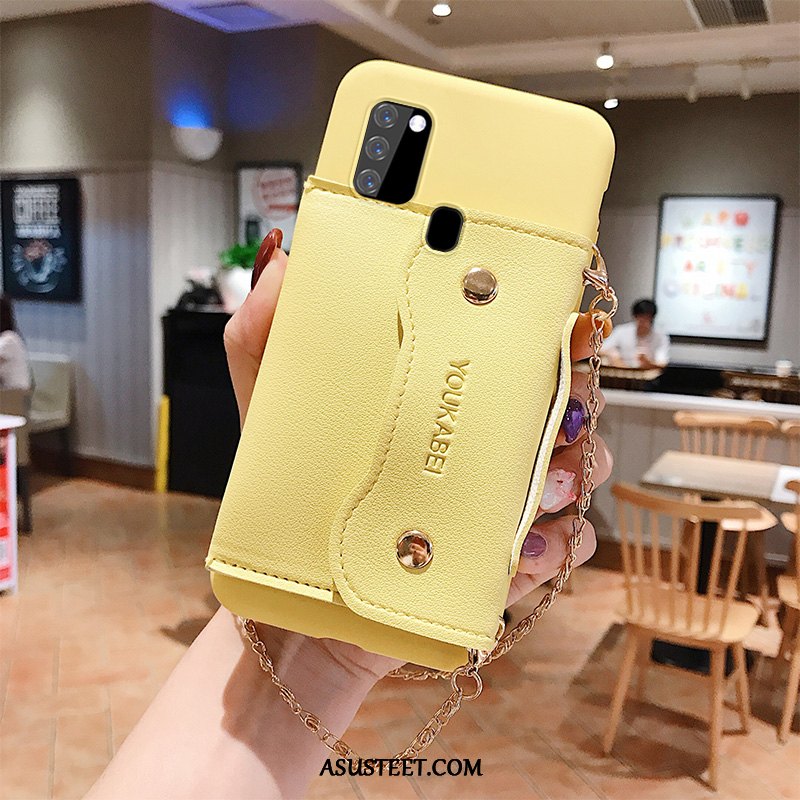Samsung Galaxy A21s Kuoret Puhelimen Kotelo All Inclusive Keltainen Silikoni