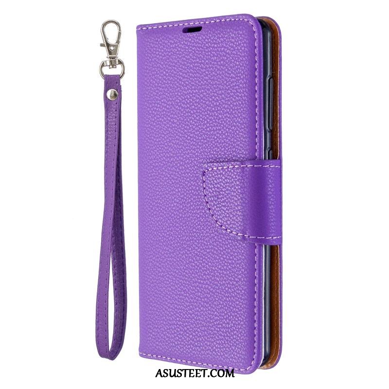Samsung Galaxy A41 Kuori Kuoret Liiketoiminta Salkku Violetti Silikoni