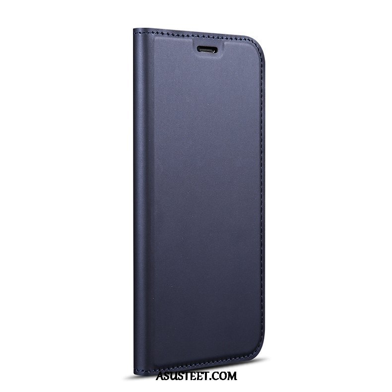 Samsung Galaxy A8 Kuori Kuoret Nahkakotelo Kortti Tähti Sininen Suojaus