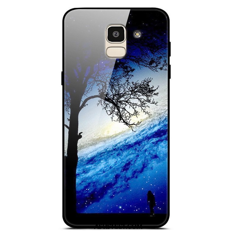Samsung Galaxy J6 Kuori Kuoret Tähti Murtumaton Trendi Sininen