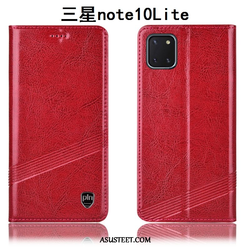 Samsung Galaxy Note 10 Lite Kuoret Kotelo Tähti Puhelimen Suojaus Punainen