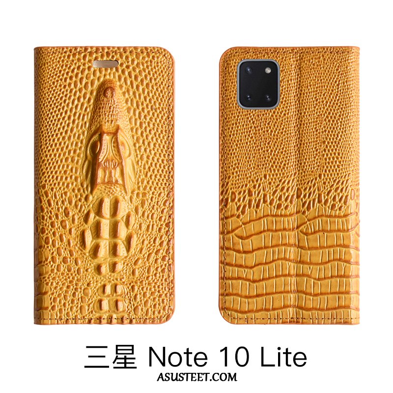 Samsung Galaxy Note 10 Lite Kuori Kuoret Nahkakotelo Tähti Lehmä Puhelimen Suojaus