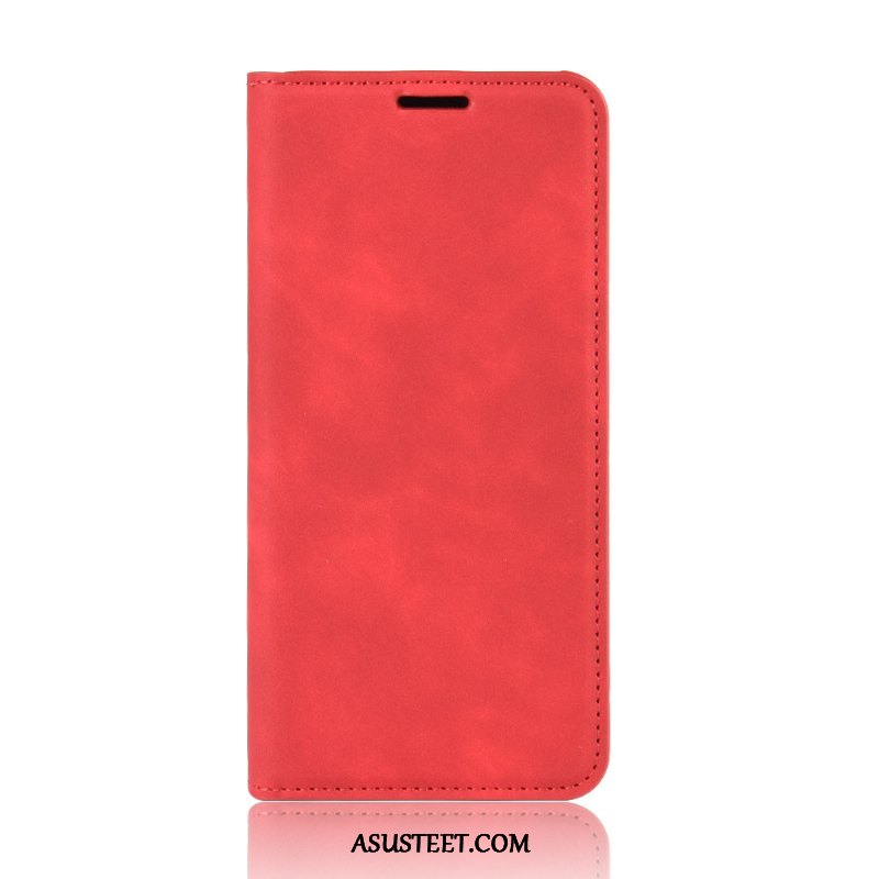 Samsung Galaxy Note20 Kuori Kuoret Murtumaton Puhelimen Punainen Nahkakotelo