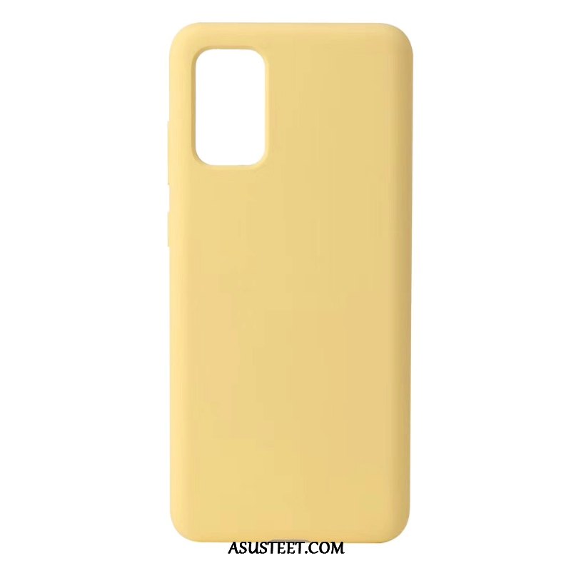 Samsung Galaxy S20+ Kuoret Puhelimen Kuori Silikoni Keltainen Yksinkertainen