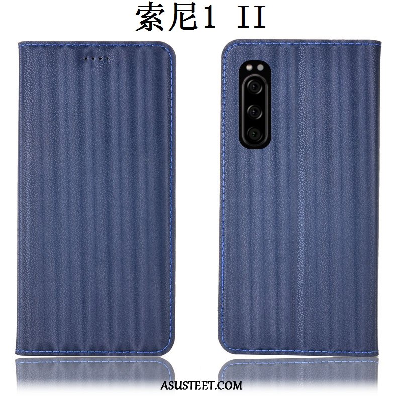 Sony Xperia 1 Ii Kuori Kuoret Kaltevuus Murtumaton Nahkakotelo 说