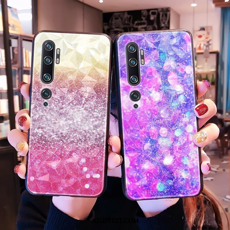 Xiaomi Mi Note 10 Kuoret Kuori Kukkakuvio Timantti Violetti Net Red