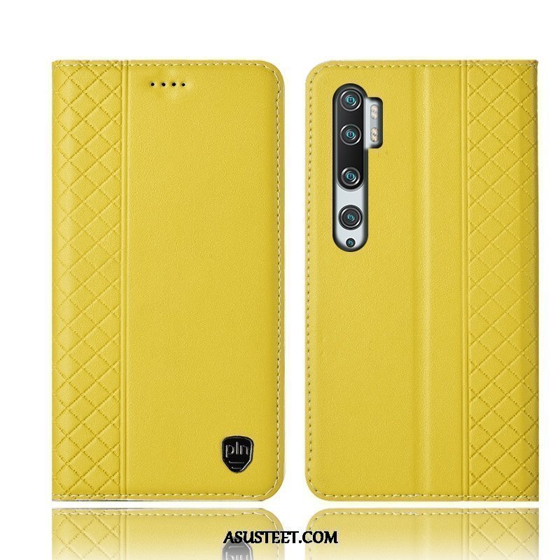 Xiaomi Mi Note 10 Kuoret Nahkakotelo Puhelimen Keltainen Suojaus Murtumaton