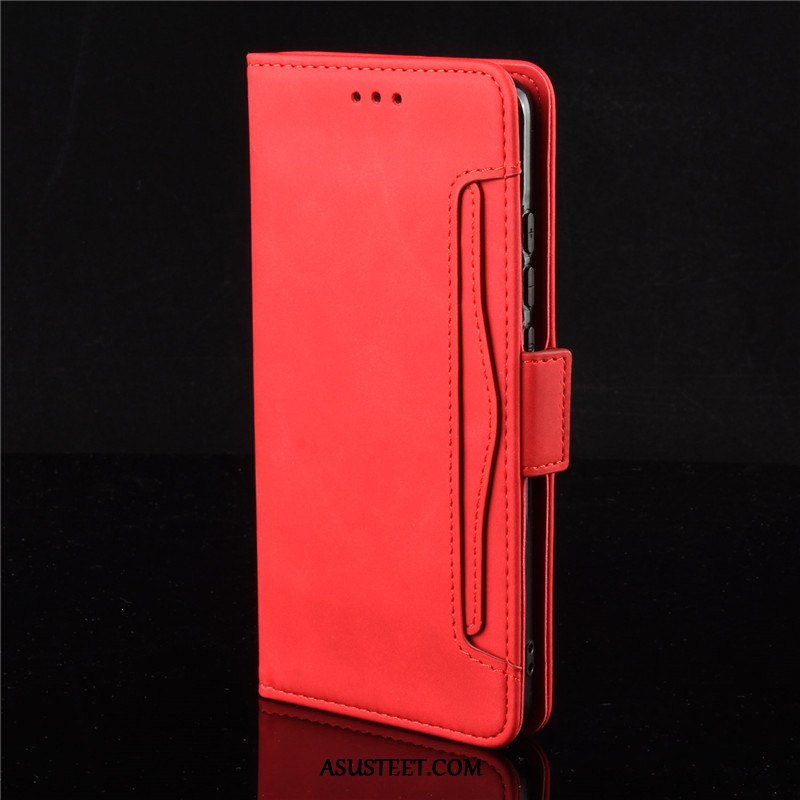 Xiaomi Mi Note 10 Lite Kuori Kuoret Pieni Salkku Puhelimen Nahkakotelo Punainen