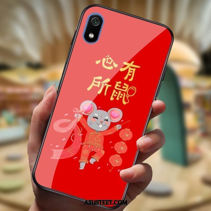 Xiaomi Redmi 7a Kuoret Peili Sarjakuva Puhelimen Lasi Rotta