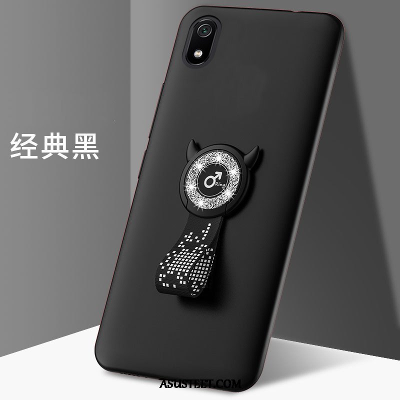 Xiaomi Redmi 7a Kuoret Punainen Sarjakuva Kotelo Murtumaton Pesty Suede