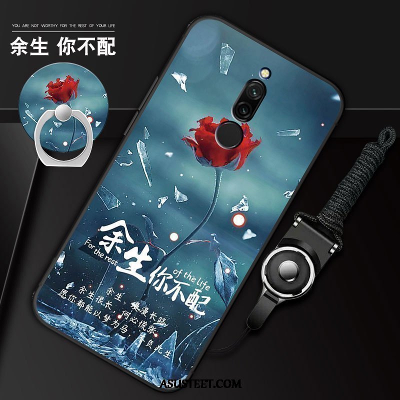 Xiaomi Redmi 8 Kuori Kuoret Punainen Sininen All Inclusive Murtumaton Tuki