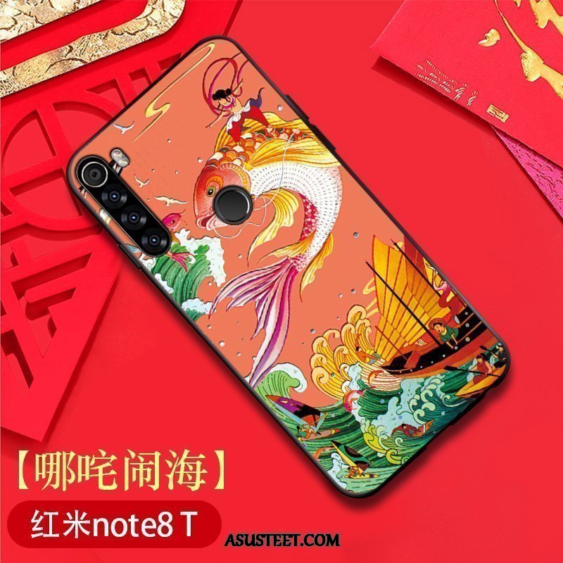 Xiaomi Redmi Note 8t Kuoret Puhelimen Ohut Alkuperäinen Kukkakuvio Suojaus