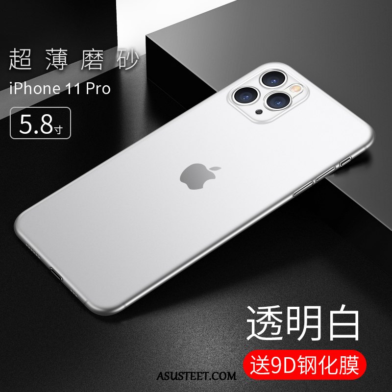 iPhone 11 Pro Kuori Kuoret Silikoni Suojaus Pesty Suede Läpinäkyvä Kotelo