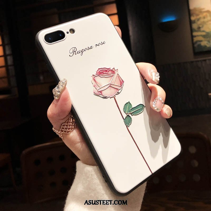 iPhone 8 Plus Kuori Kuoret Kukka All Inclusive Pinkki Taide